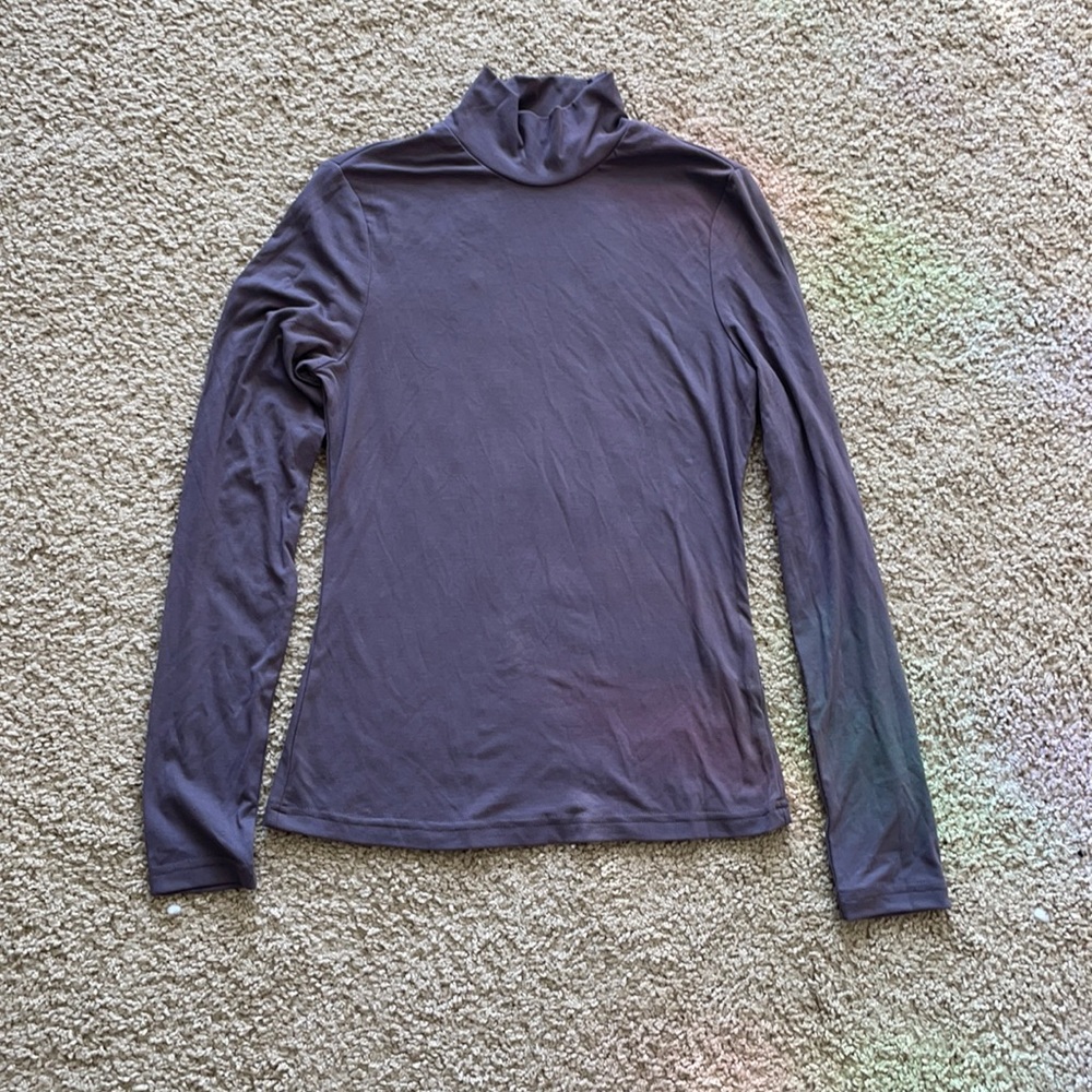 SHEIN high neck solid tee